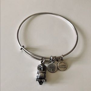 Alex and Ani Owl Charm Bangle